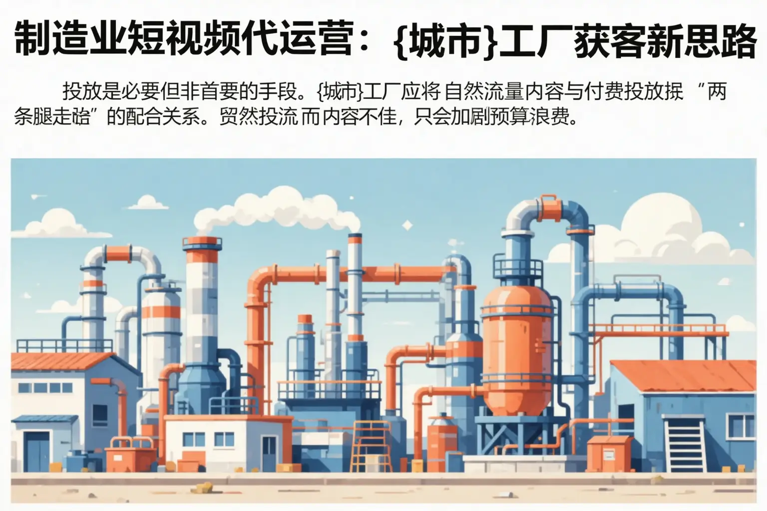 制造业短视频代运营:锡林浩特工厂获客新思路